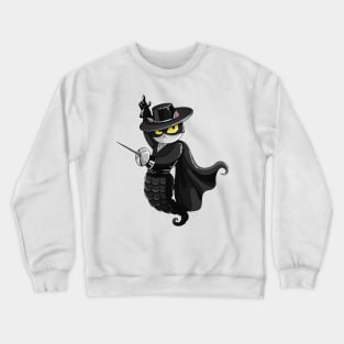 Mermaid-cat Zorro Crewneck Sweatshirt